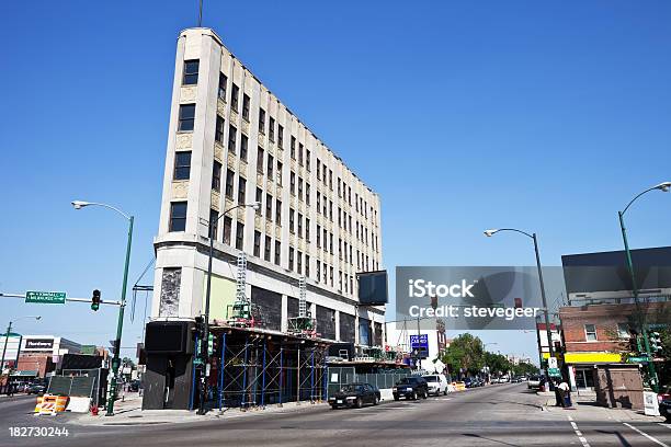 Foto de Marco Histórico Da Cidade De Chicago e mais fotos de stock de Loja de Conveniência - Loja de Conveniência, Arquitetura, Arte Deco