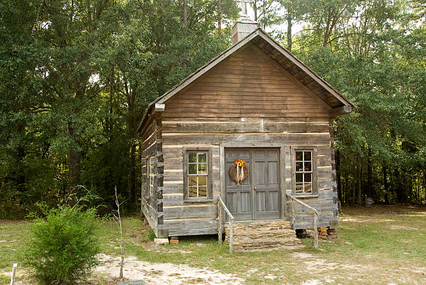 istock Pioneer Church - Log Cabin 182732400