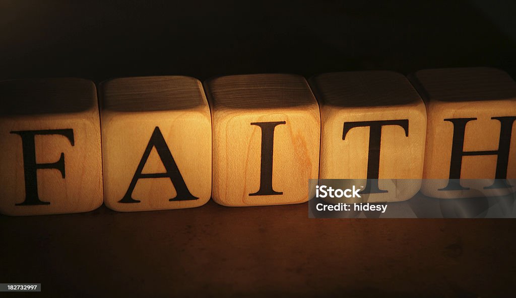 Faith - Building Blocks Building blocks spelling out faith Alphabet Stock Photo