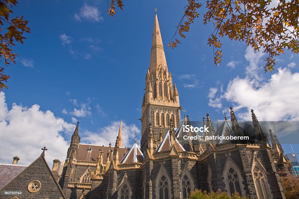 Iglesia - Foto de stock de Catedral de San Pablo - Melbourne libre de derechos