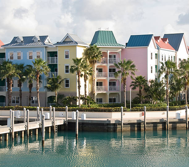 istock Colorful Condominiums In Carribean 182733878