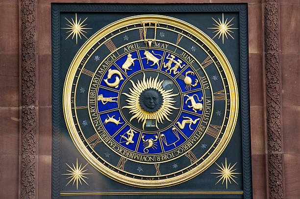 istock Astronomical clock with Zodiac Calendar 182733955