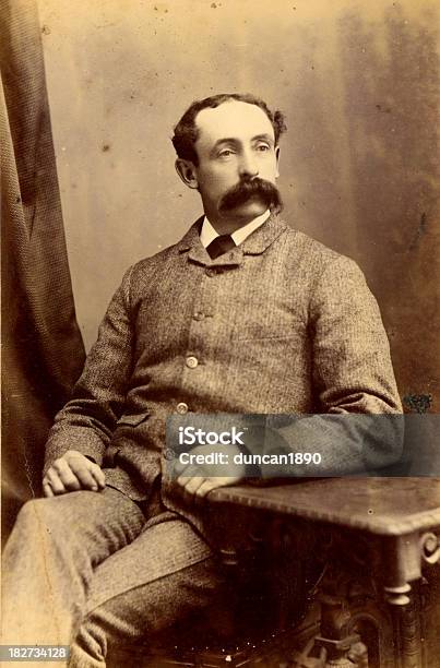 Victorian Gentleman Vintage Foto Stockfoto und mehr Bilder von Männer - Männer, Porträt, Viktorianischer Stil