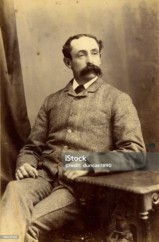 Victorian Gentleman vintage fotografía - Foto de stock de Hombres libre de derechos