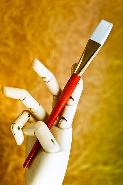 istock Artist Hand & Paint Brush 182734305