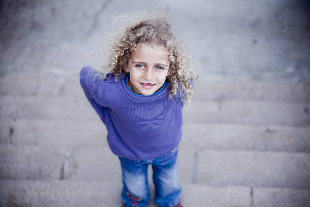 istock Mixed-race cool little girl 182734399