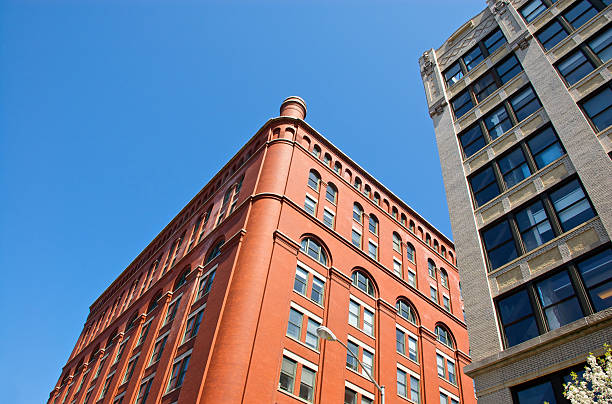 istock Urban abstract - Mixed architecture in NYC view 182734483