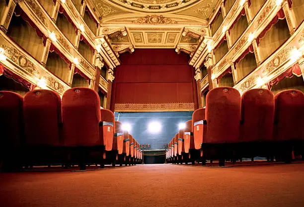 Classical Theatrean old fashioned beautiful theatre in Italy