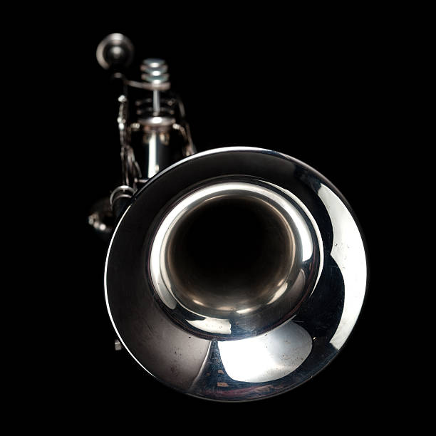 musica jazz tromba - jazz music trumpet valve foto e immagini stock