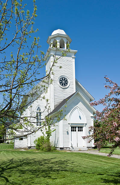 istock Wooden church 182735175