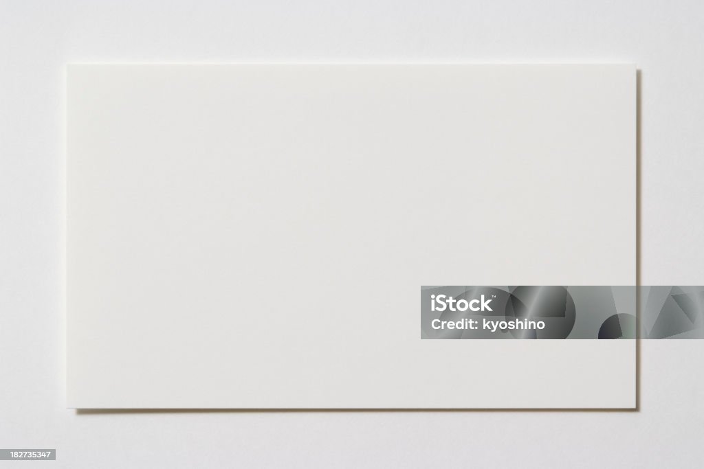 絶縁ショットの空白の名刺を白背景 - 名刺のロイヤリティフリーストックフォト