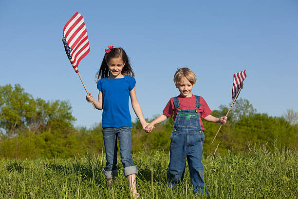 istock Happy Fourth of July Children 182735568