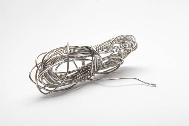 istock Silver metal wires Size XXXL 182735633