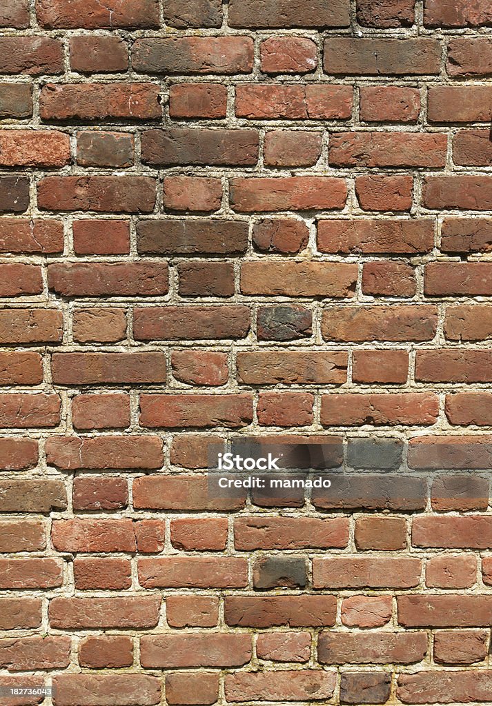 Colonial pared de ladrillos - Foto de stock de Arquitectura libre de derechos