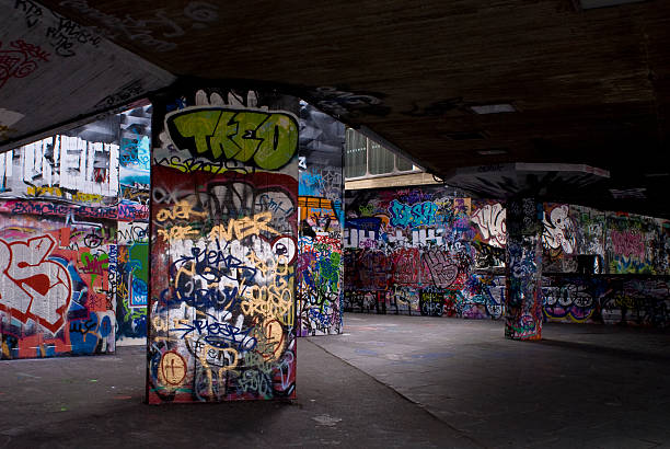 London urban graffiti stock photo