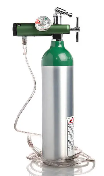Photo of portable oxygen tank