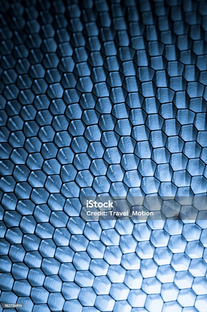 Blauen Wabenmuster grid mesh-Hintergrund - Lizenzfrei Abstrakt Stock-Foto