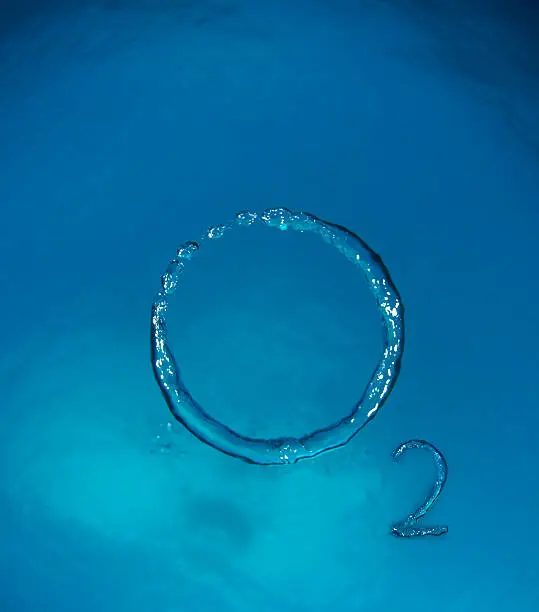 Photo of O2 is the sign for oxygen and it makes a logo