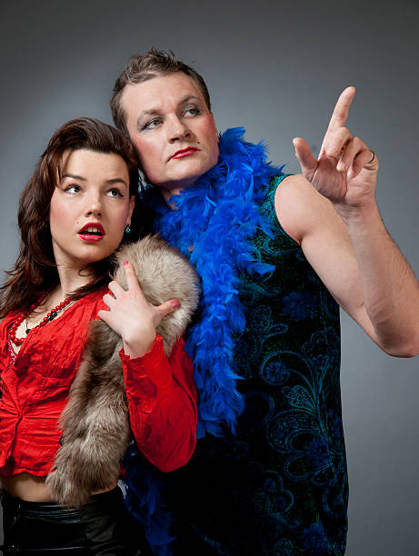 istock Vulgar girl and transvestite 182737616