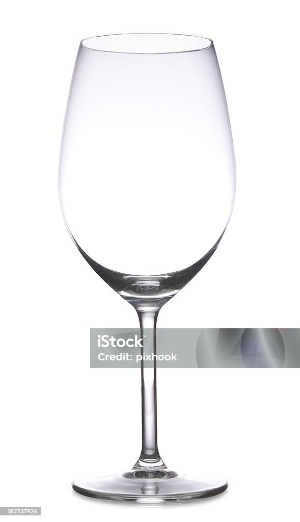 Copo de vinho com caminho - Foto de stock de Taça de vinho royalty-free