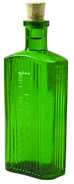 istock Green Glass Poison Bottle 182739199