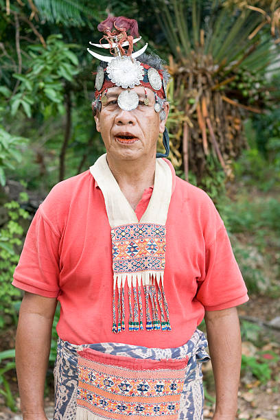 istock Senior with traditional Timorese clothes 182739221