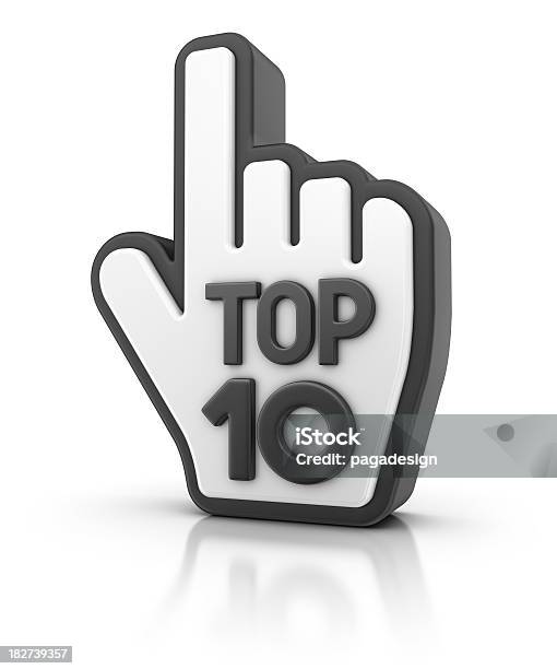 Foto de Top Internet 10 e mais fotos de stock de Cursor - Cursor, Lista dos dez melhores, Tridimensional