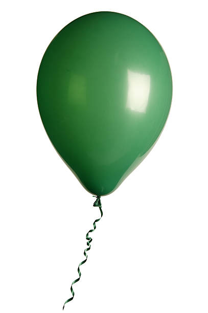 istock green party balloon isolated on white 182739987