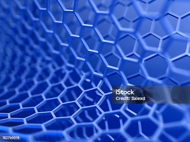 Sechseck Hintergrund Stockfoto und mehr Bilder von Abstrakt - Abstrakt, Bildhintergrund, Blau