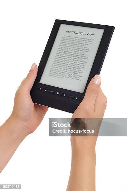 Ebook - Fotografie stock e altre immagini di Adulto - Adulto, Composizione verticale, Computer