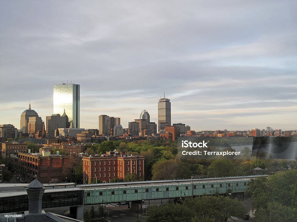 Boston Back Bay de la ville, à l'aube - Photo de Architecture libre de droits