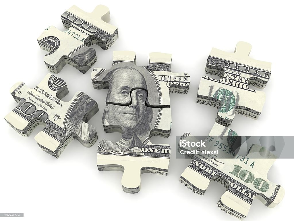 Dinheiro'Puzzle' - Royalty-free Unidade Monetária Foto de stock