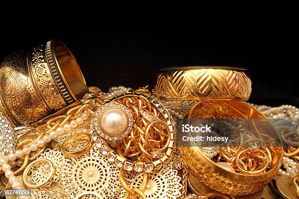 Treasure Stock Photo - Download Image Now - Gold - Metal, Gold Colored, Jewelry