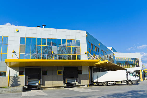 istock Close-up of a modern distribution center building 182741614