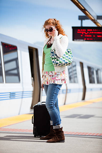 istock Girl with Sunglasses at BART Station 182741975
