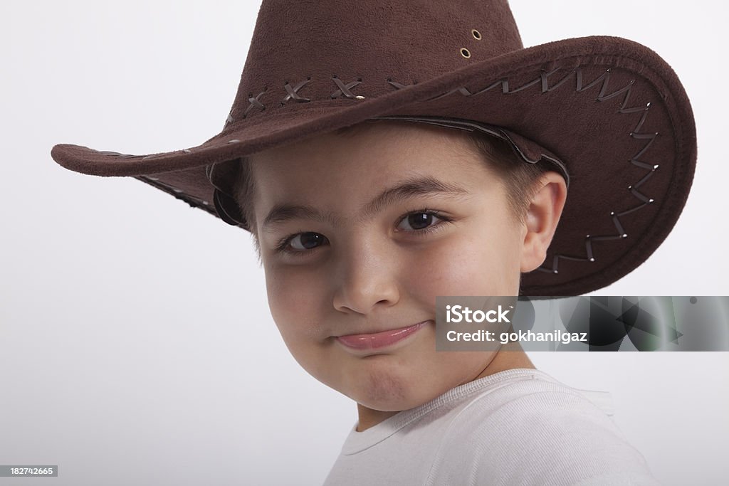 friendly littleboy in a cowboy hat Cowboy Hat Stock Photo