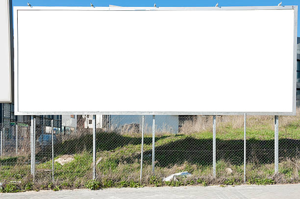 istock Big billboard near sidewalk 182742773