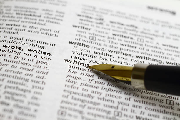 istock Writing word and fountain pen 182743080