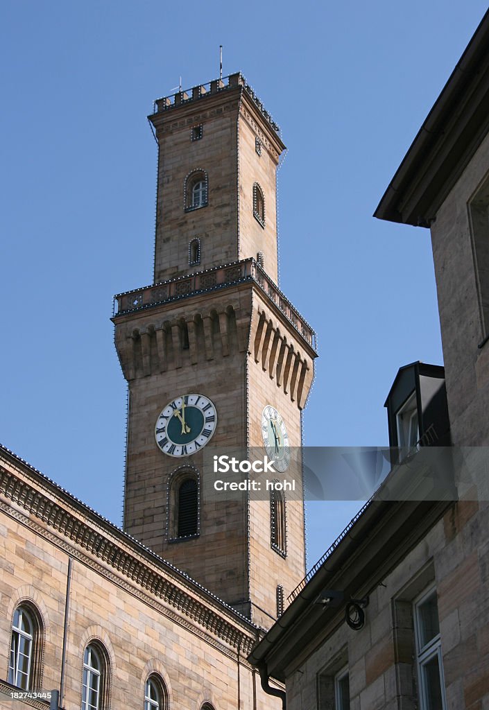 landmark of Fuerth, city in Bavaria tower of the townhall in Fuerth, Germany Fuerth Stock Photo