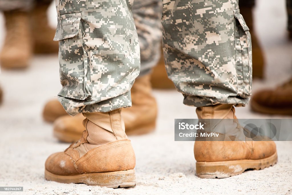 Exército pés - Foto de stock de Adulto royalty-free