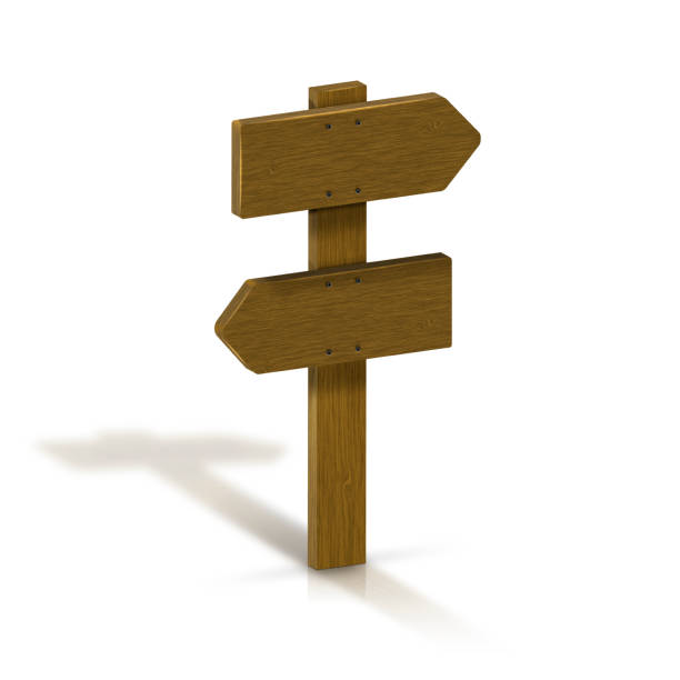 istock Wooden Road Sign 182744257