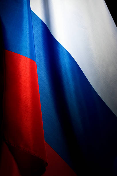 bandeira da federação da rússia - federation imagens e fotografias de stock