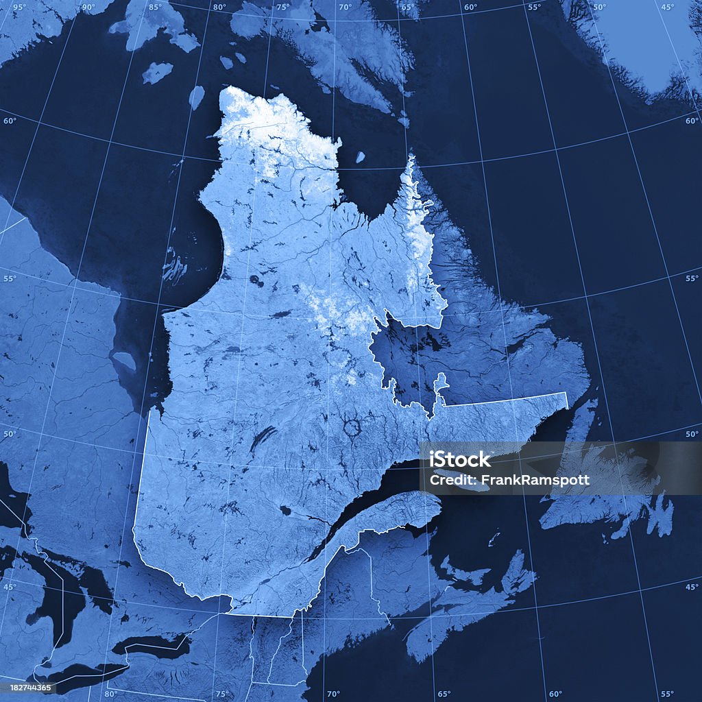 ケベック Topographic マップ - ケベック州のロイヤリティフリーストックフォト