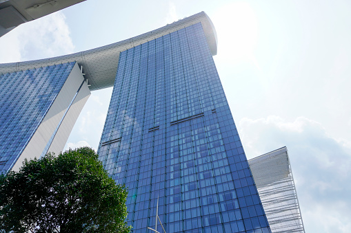Singapore, Singapore - November 11, 2023: Hotel in Singapore Marina Bay Sands