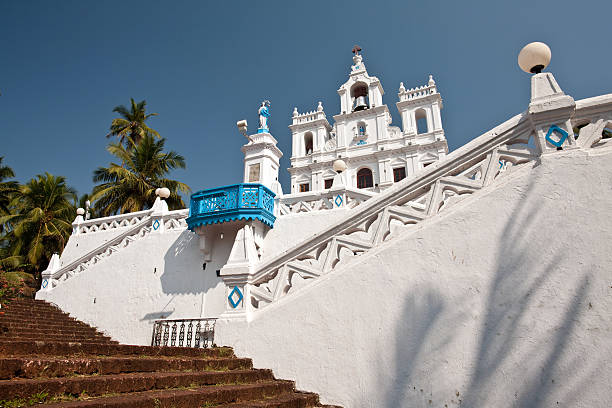 iglesia de panjim, goa - panjim fotografías e imágenes de stock