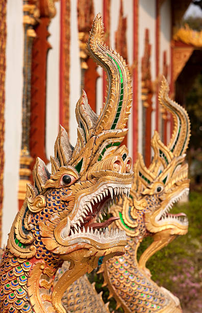 istock Northern Thai mythical serpent (Naga), Thailand. 182744760