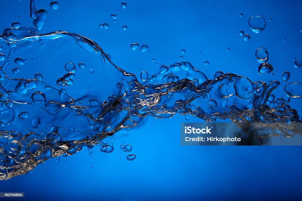 Blue burbujas - Foto de stock de Agua libre de derechos