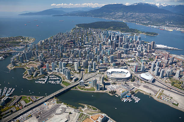 istock Downtown Vancouver Aerial View 182745843
