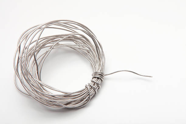 istock Silver metal wires Size XXXL 182745875