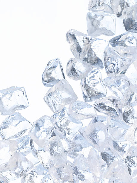 istock Wet ice cubes against a white background 182745903